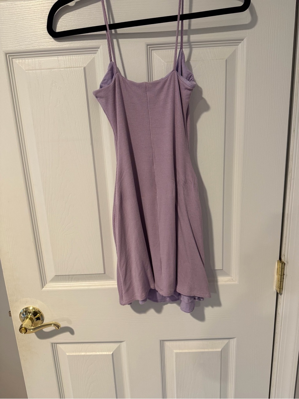 Windsor Lavender Ribbed Spaghetti Strap Dress